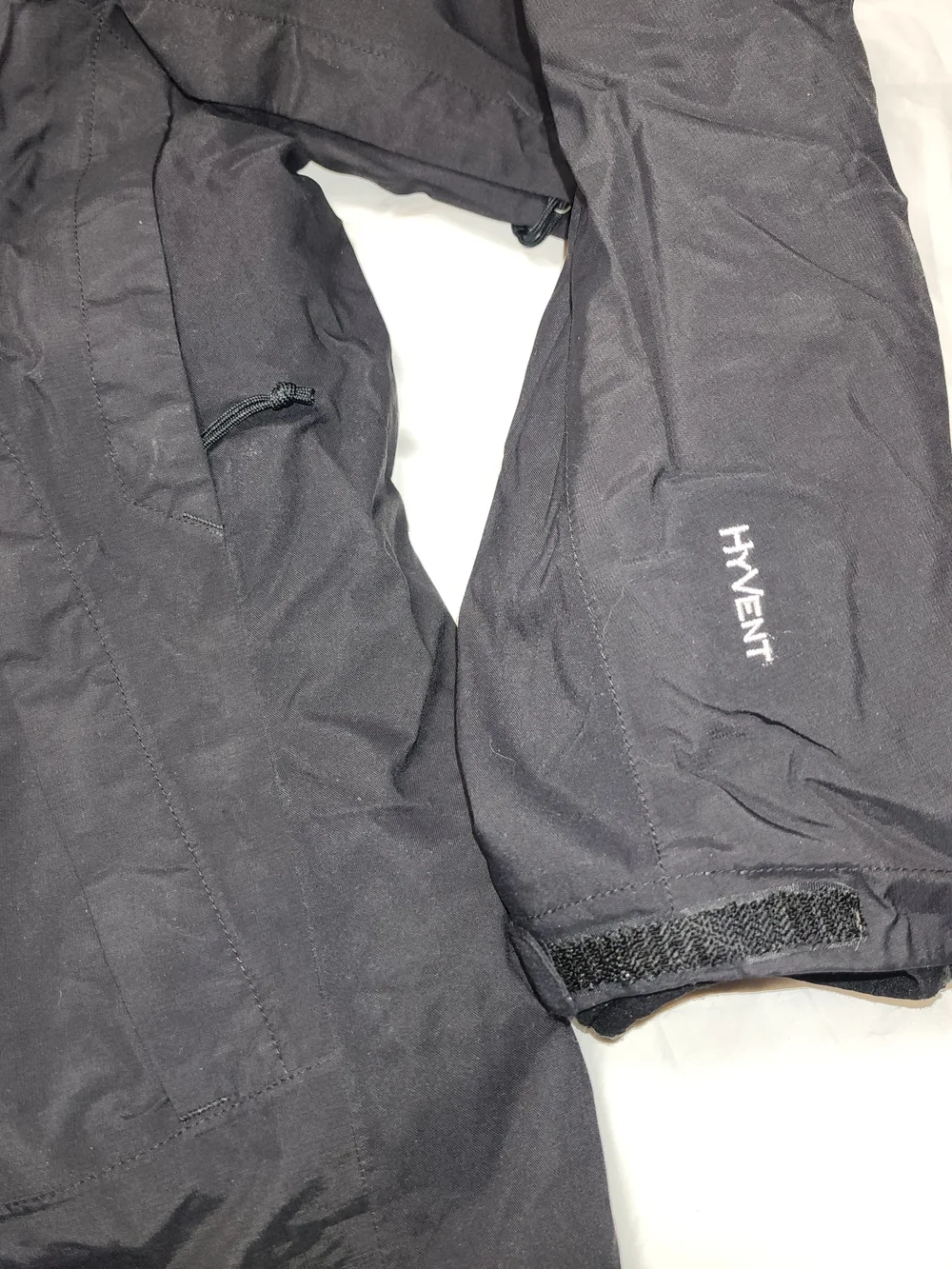 The North Face Hyvent Men's 2 In 1 Black Snowboard Ski Hooded Jacket Size Xlarge